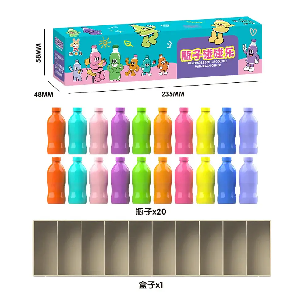 Color Memory Bottle Matching Game Educational Brain Training Toy for Kids 4