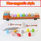 Montessori Magnetic Caterpillar Puzzle  Wooden Color & Shape Matching Board for Kids - vignette 8