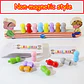 Montessori Magnetic Caterpillar Puzzle  Wooden Color & Shape Matching Board for Kids - vignette 10