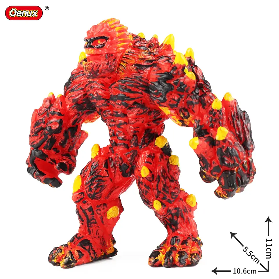 Oenux – Collection de figurines d'animaux en PVC pour enfants : créatures mythiques et dinosaures 8