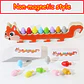 Montessori Magnetic Caterpillar Puzzle  Wooden Color & Shape Matching Board for Kids - vignette 11