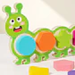 Montessori Magnetic Caterpillar Puzzle  Wooden Color & Shape Matching Board for Kids - vignette 12