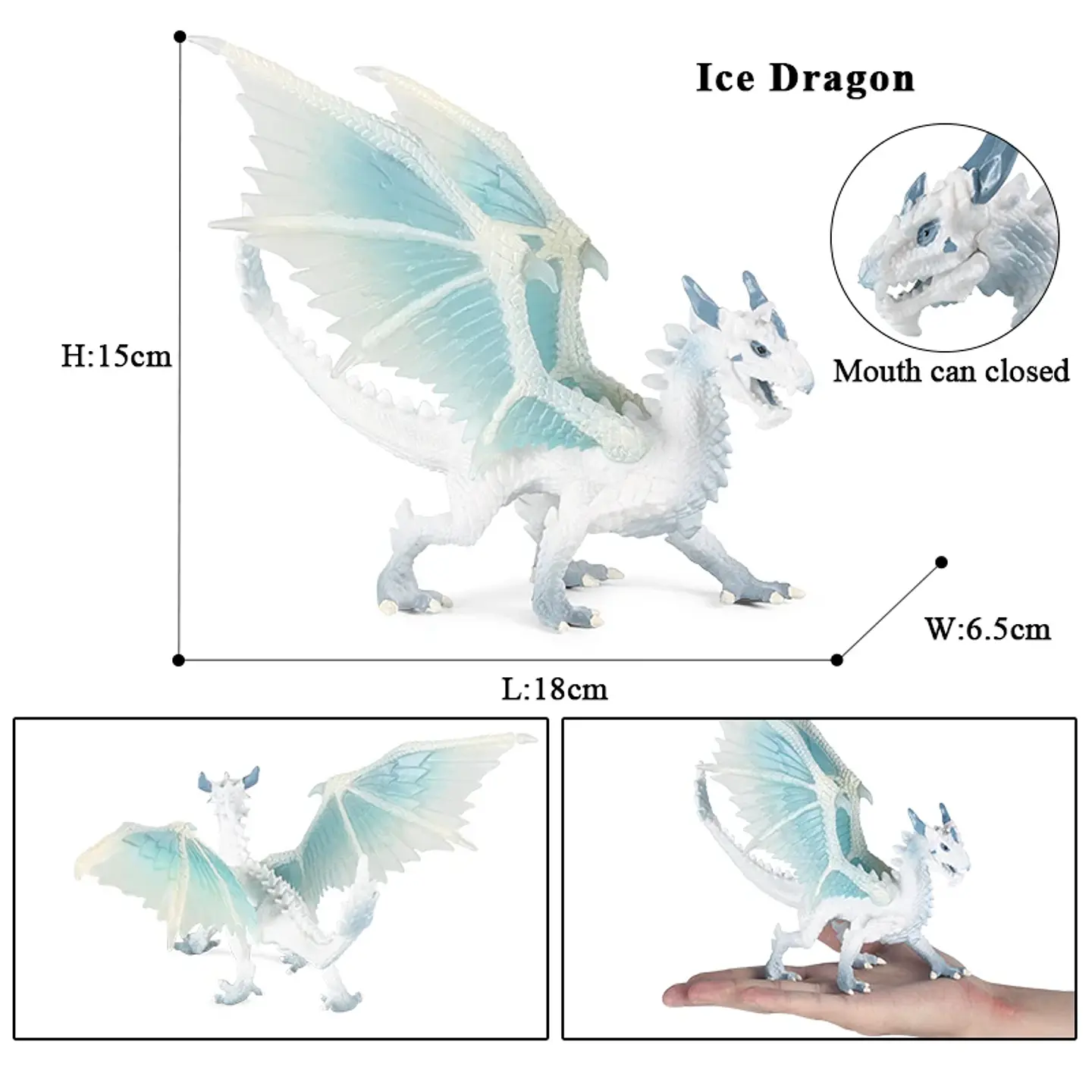 Oenux – Figurines de dragon et de phénix mythiques : modèles de créatures fantastiques en PVC pour enfants 9