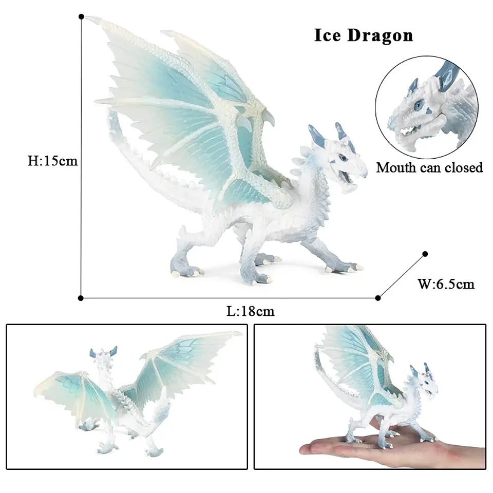 Oenux – Figurines de dragon et de phénix mythiques : modèles de créatures fantastiques en PVC pour enfants 9
