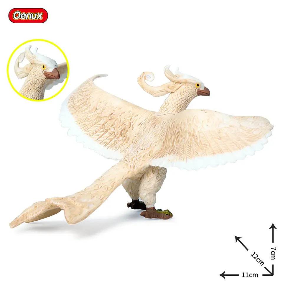 Oenux – Figurines de dragon et de phénix mythiques : modèles de créatures fantastiques en PVC pour enfants 10