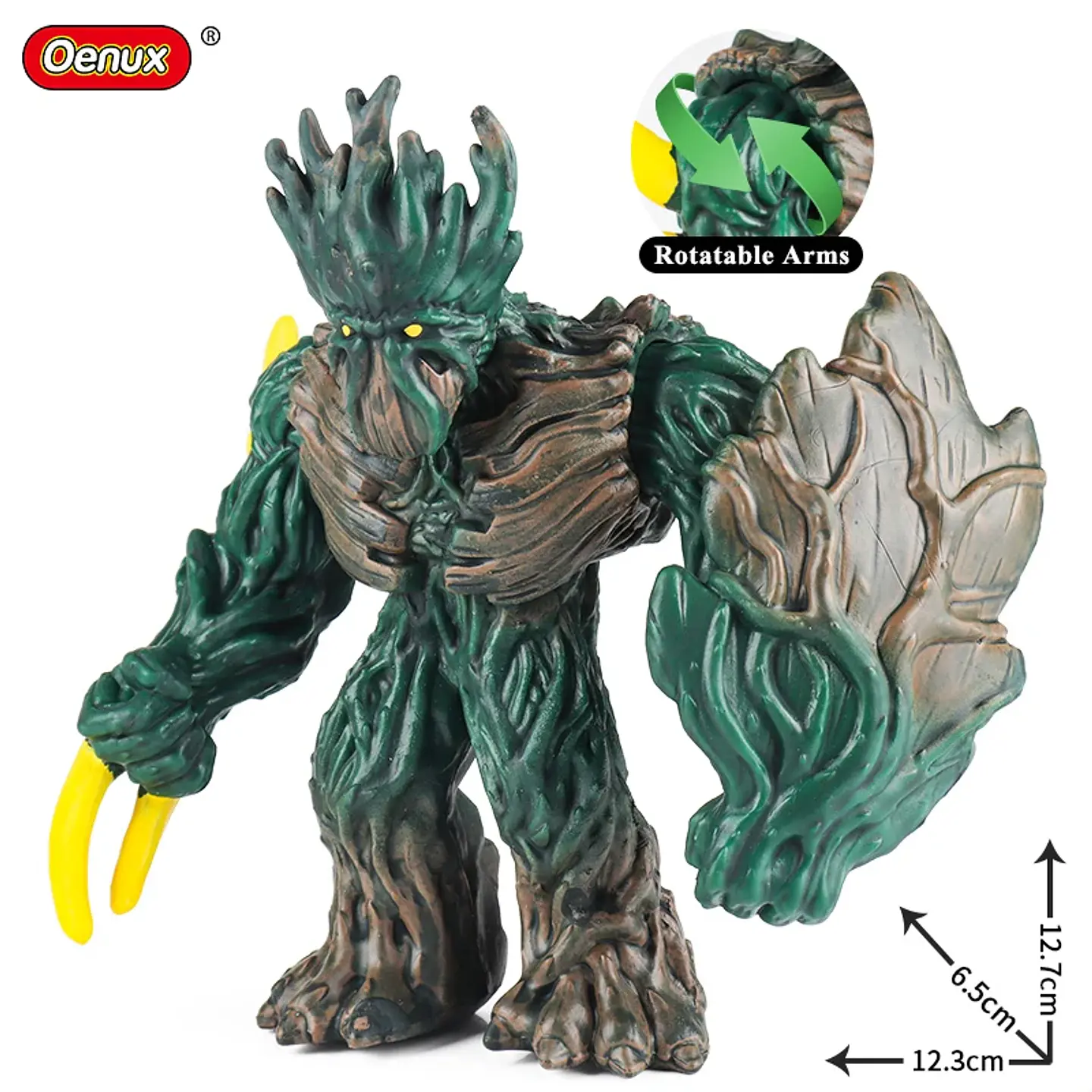 Oenux – Collection de figurines d'animaux en PVC pour enfants : créatures mythiques et dinosaures 11