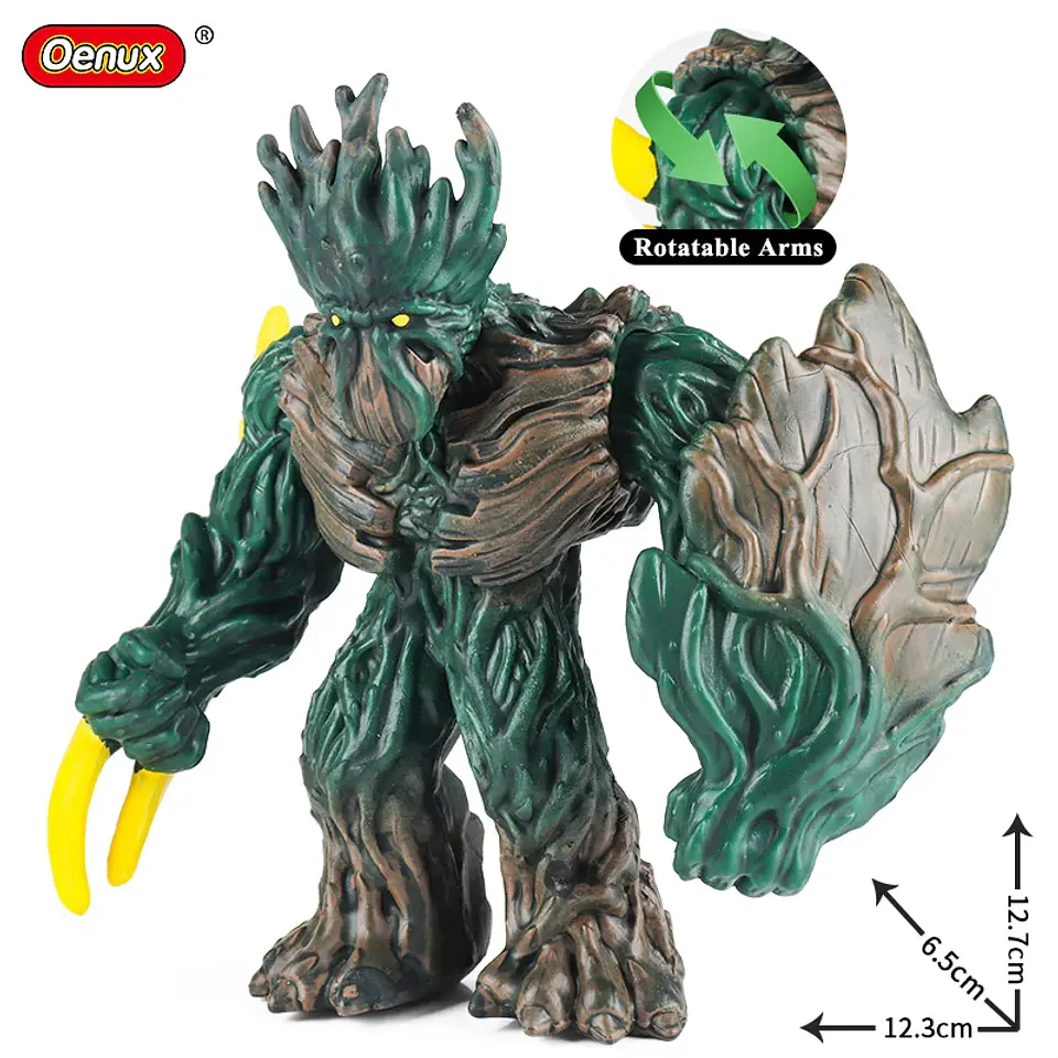 Oenux – Collection de figurines d'animaux en PVC pour enfants : créatures mythiques et dinosaures 11