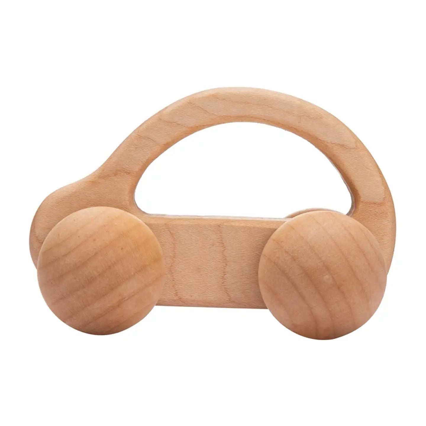 Wooden Beech Car Toy Montessori Wooden Vehicle for Fine Motor Skills & Imaginative Play 10