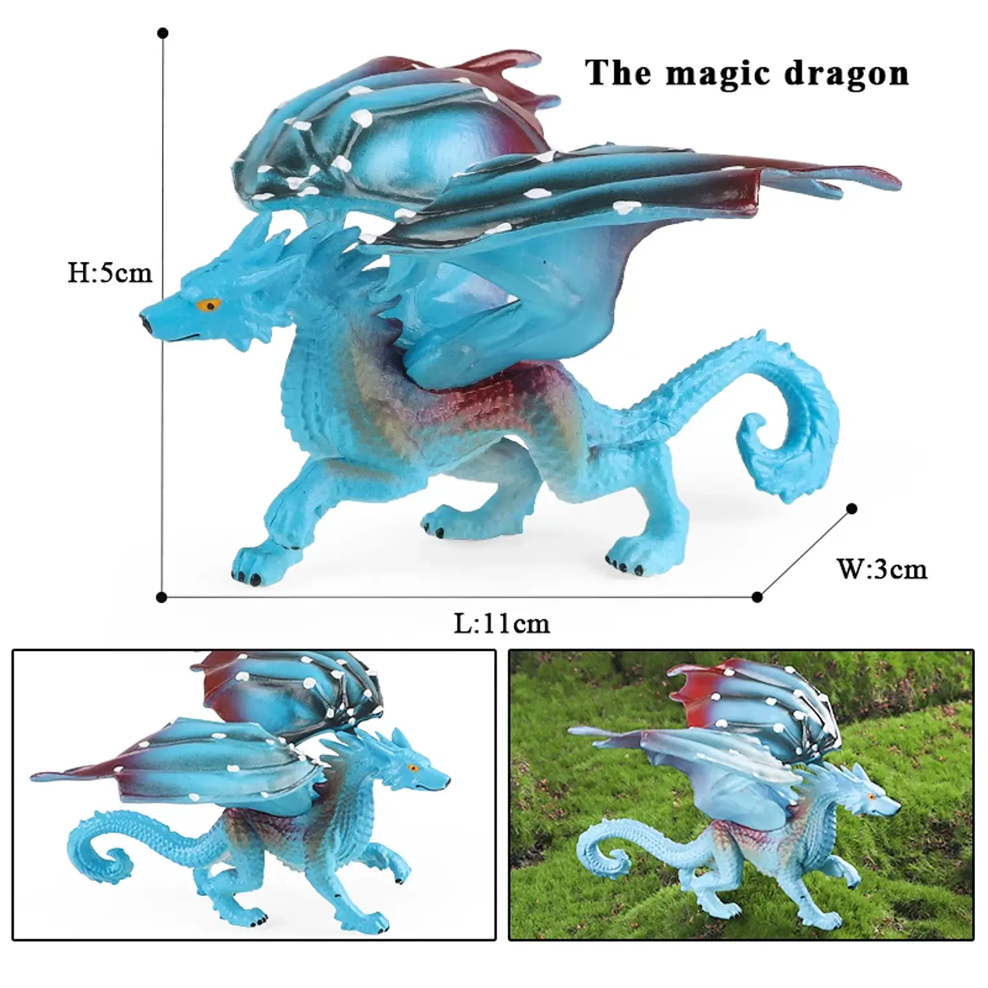 Oenux – Figurines de dragon et de phénix mythiques : modèles de créatures fantastiques en PVC pour enfants 12
