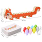 Montessori Magnetic Caterpillar Puzzle  Wooden Color & Shape Matching Board for Kids - vignette 15