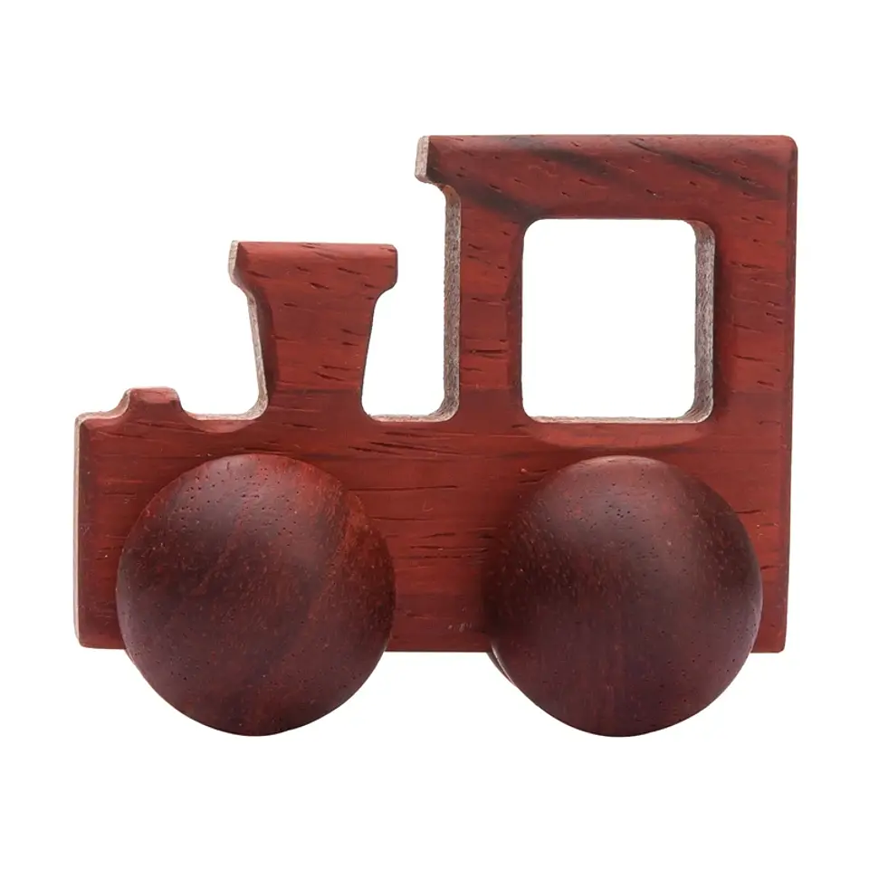 Wooden Beech Car Toy Montessori Wooden Vehicle for Fine Motor Skills & Imaginative Play 13