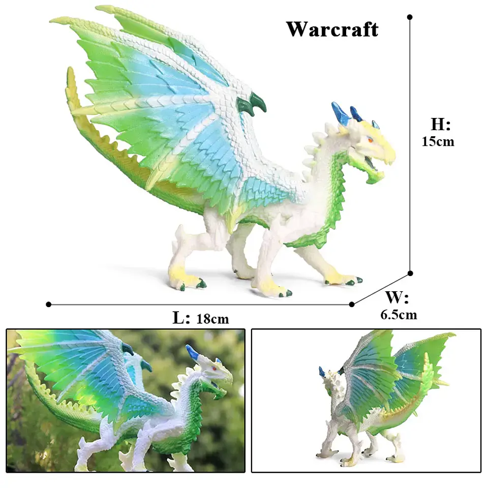 Oenux – Figurines de dragon et de phénix mythiques : modèles de créatures fantastiques en PVC pour enfants 13