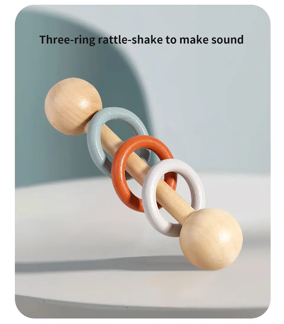 Ensemble d'instruments de musique en bois pour bébés – Lot de 5 jouets musicaux sensoriels Montessori pour enfants 14