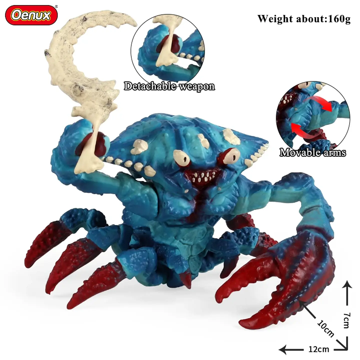 Oenux – Collection de figurines d'animaux en PVC pour enfants : créatures mythiques et dinosaures 16