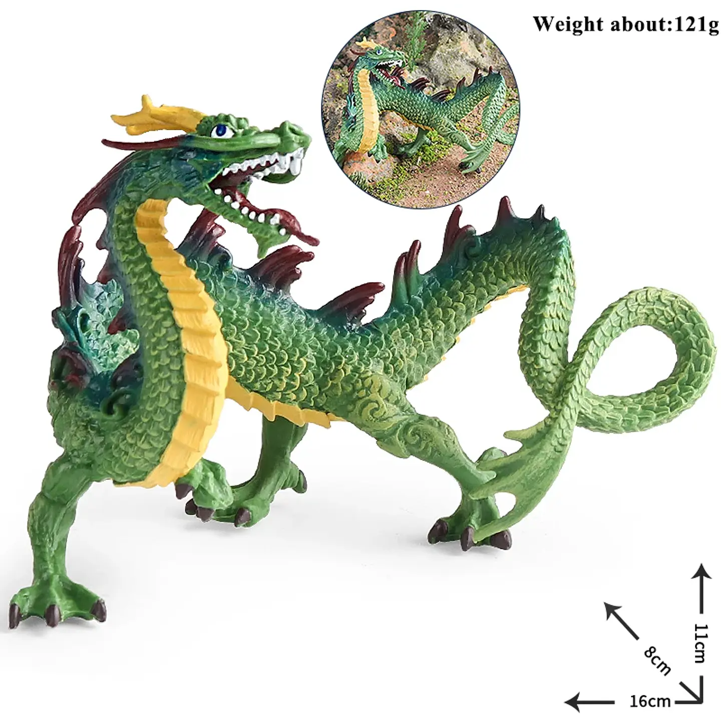 Oenux – Figurines de dragon et de phénix mythiques : modèles de créatures fantastiques en PVC pour enfants 16