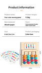 Montessori Wooden Color Matching Game Logic & Memory Board for Kids - thumbnail 17