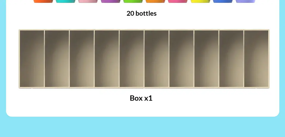 Color Memory Bottle Matching Game Educational Brain Training Toy for Kids 16