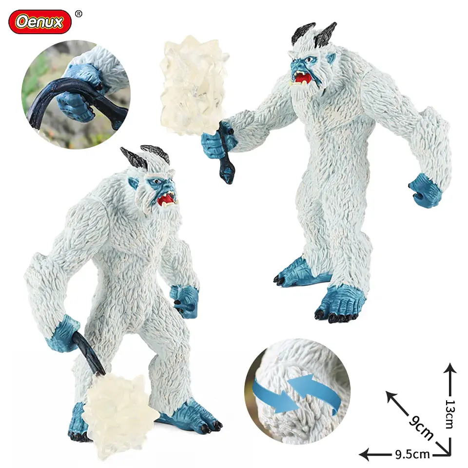 Oenux – Collection de figurines d'animaux en PVC pour enfants : créatures mythiques et dinosaures 20
