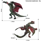 Oenux – Figurines de dragon et de phénix mythiques : modèles de créatures fantastiques en PVC pour enfants - vignette 20