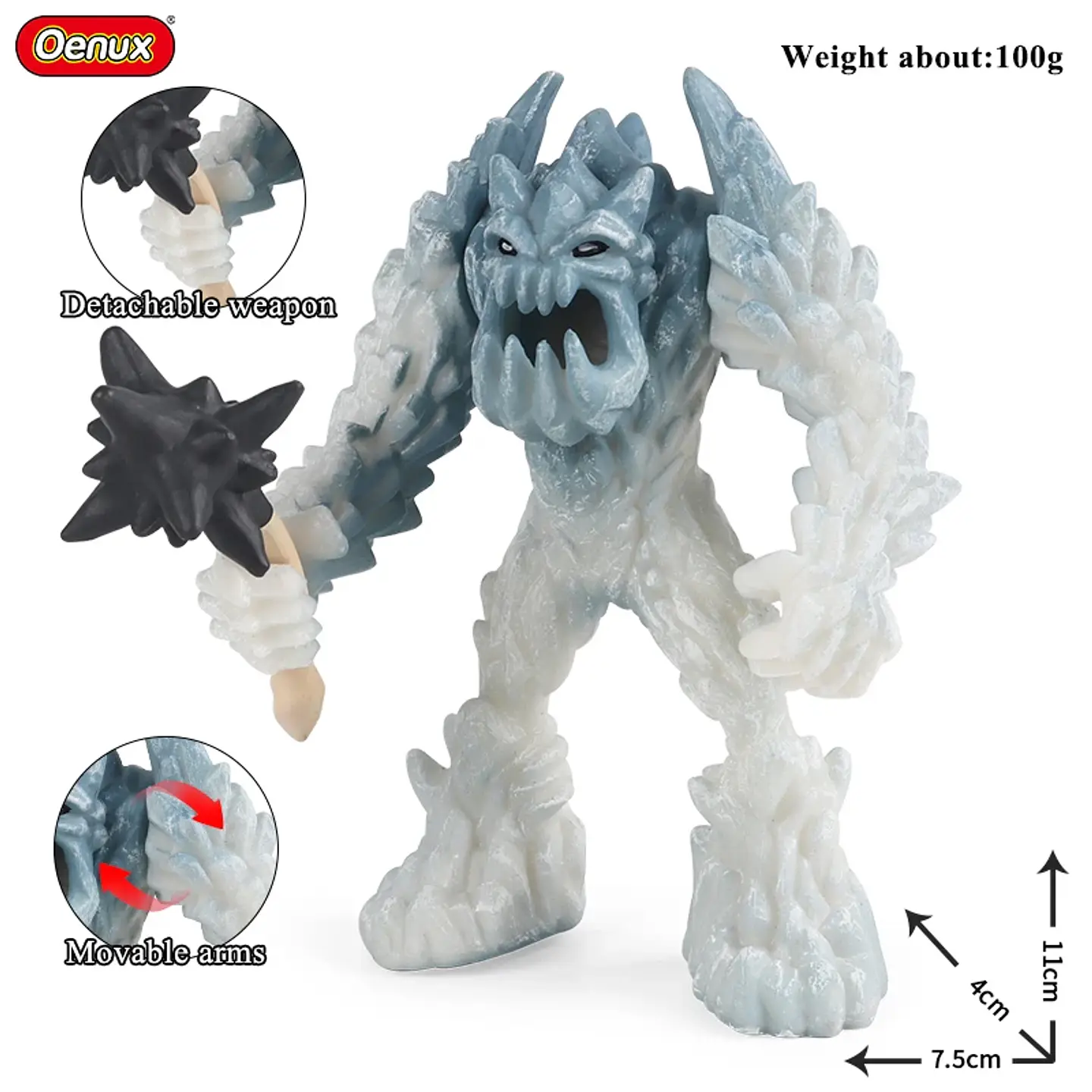 Oenux – Collection de figurines d'animaux en PVC pour enfants : créatures mythiques et dinosaures 22
