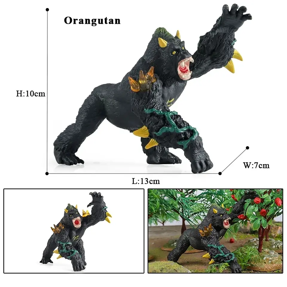 Oenux – Collection de figurines d'animaux en PVC pour enfants : créatures mythiques et dinosaures 29