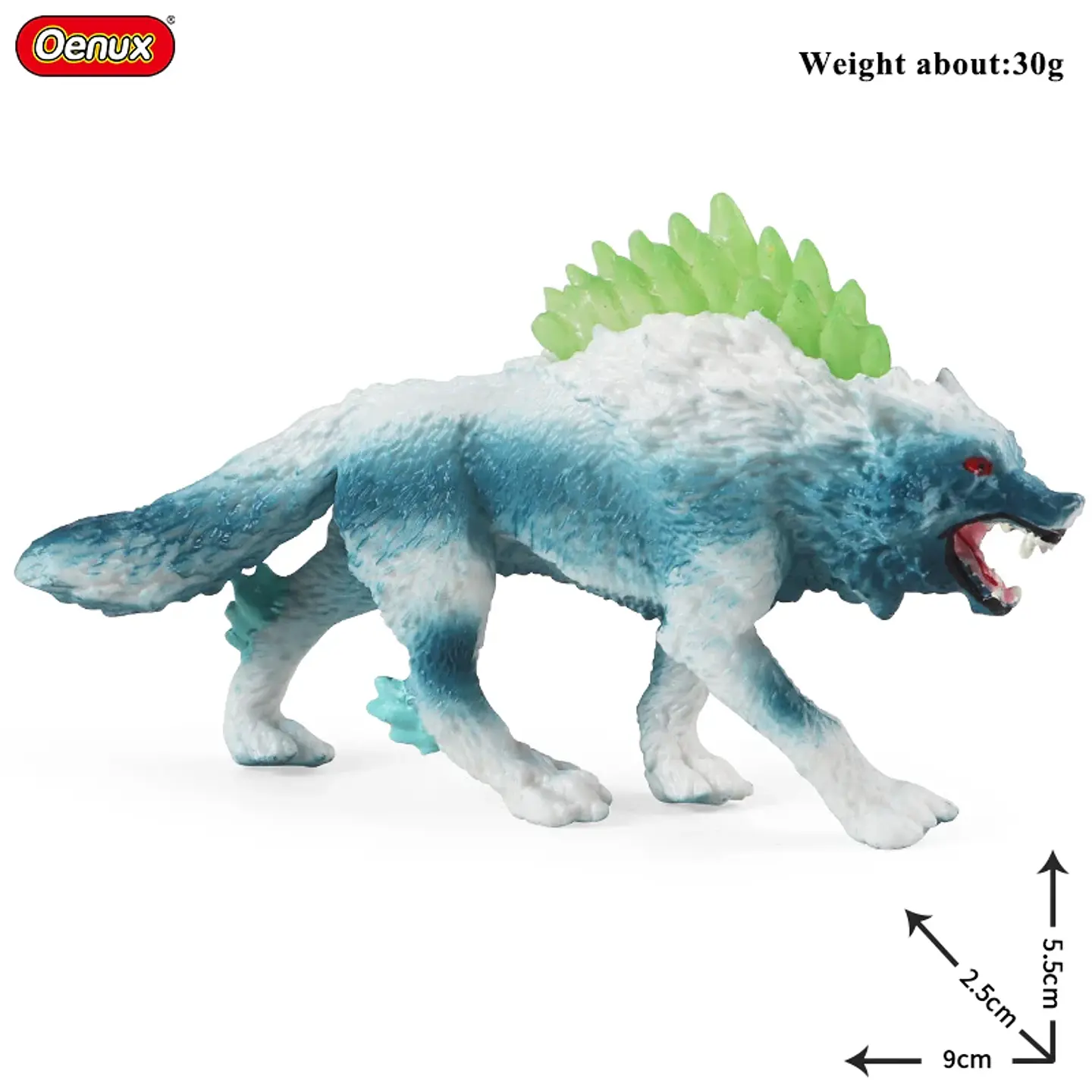 Oenux – Collection de figurines d'animaux en PVC pour enfants : créatures mythiques et dinosaures 32