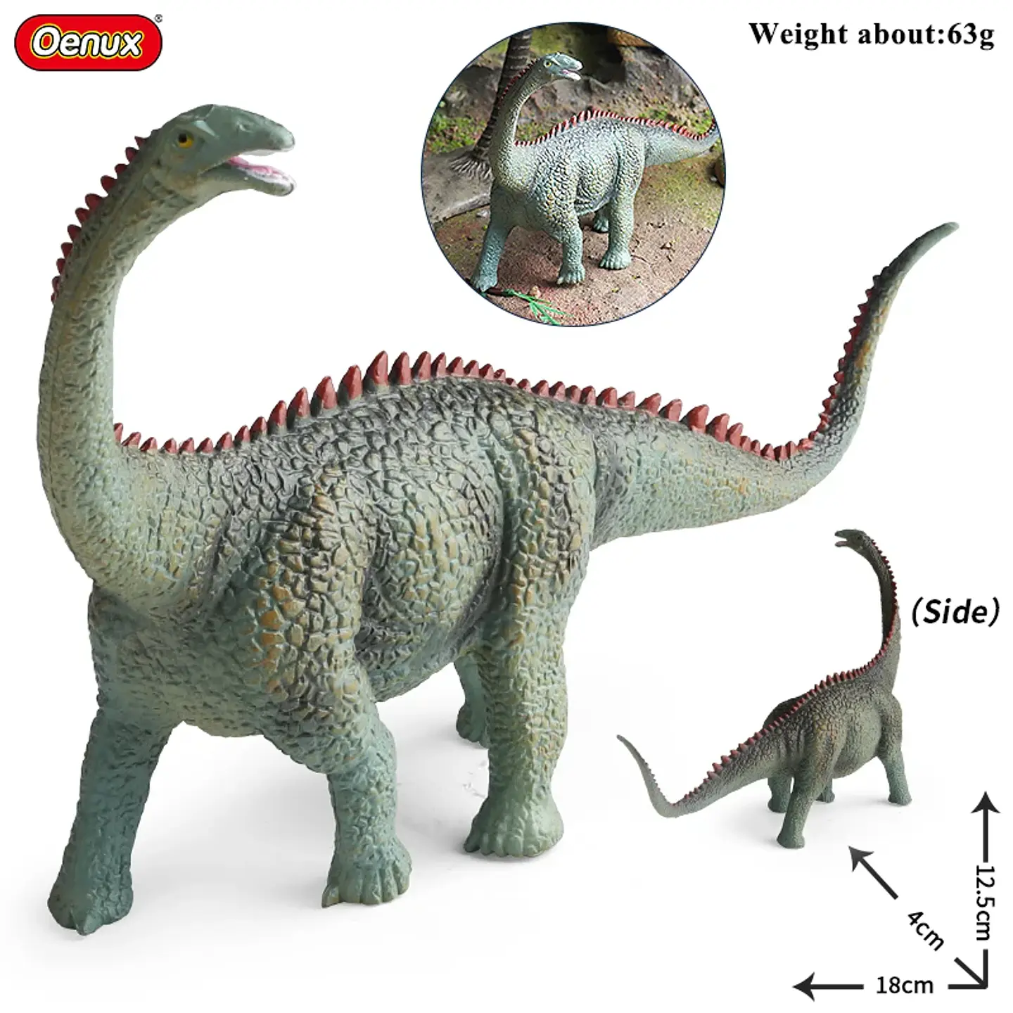 Oenux Jurassic Dinosaur Figures Realistic PVC Dinosaur Models for Kids 34