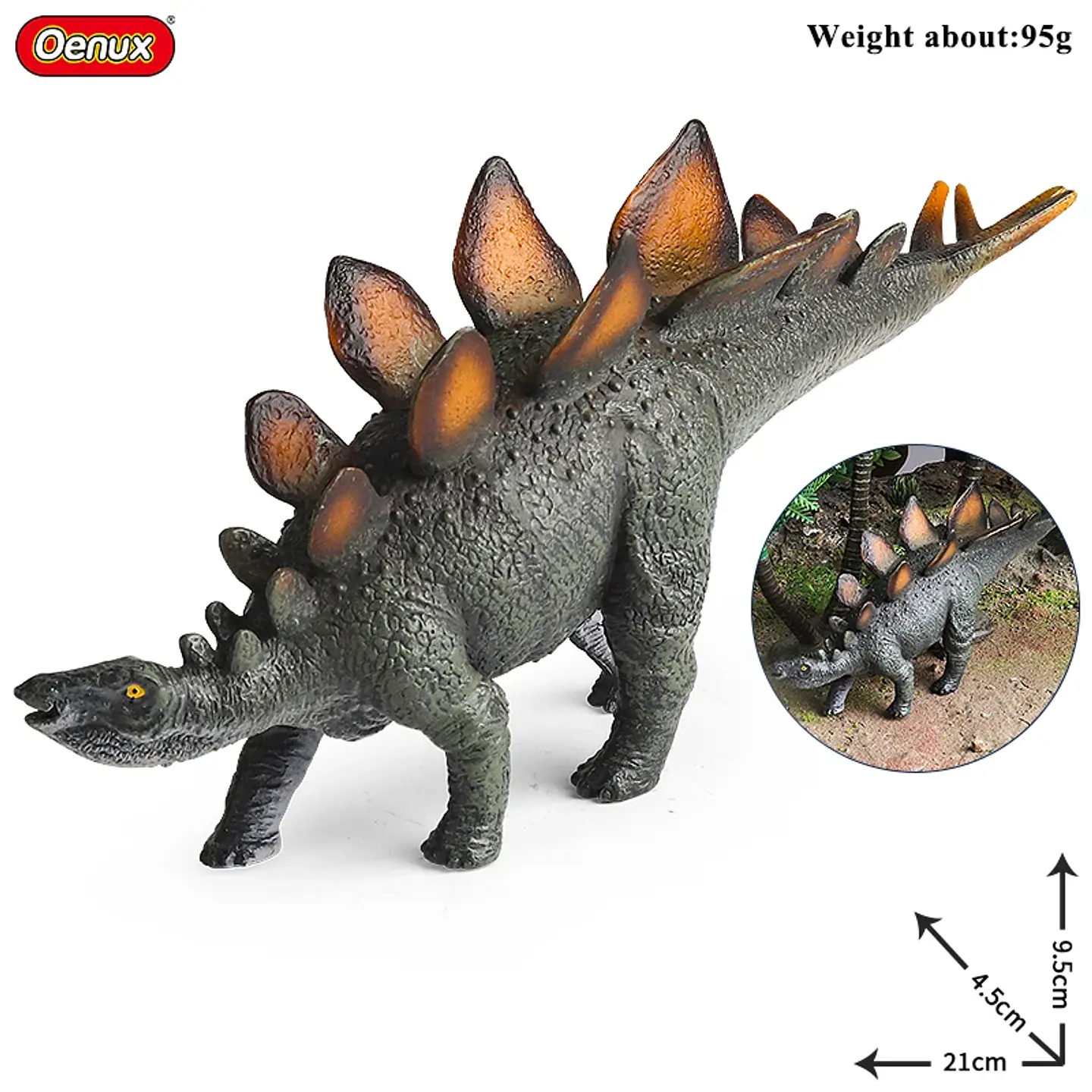 Oenux Jurassic Dinosaur Figures Realistic PVC Dinosaur Models for Kids 37