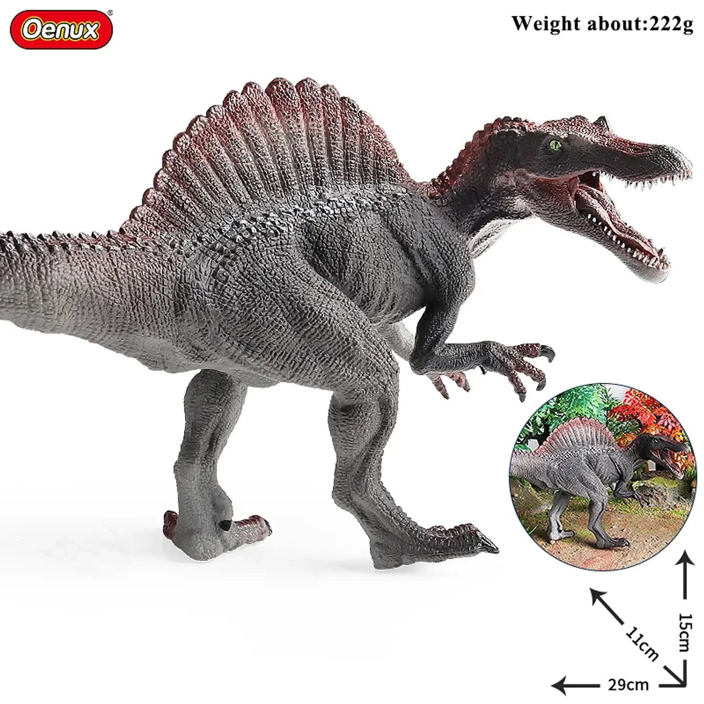 Oenux Jurassic Dinosaur Figures Realistic PVC Dinosaur Models for Kids 40