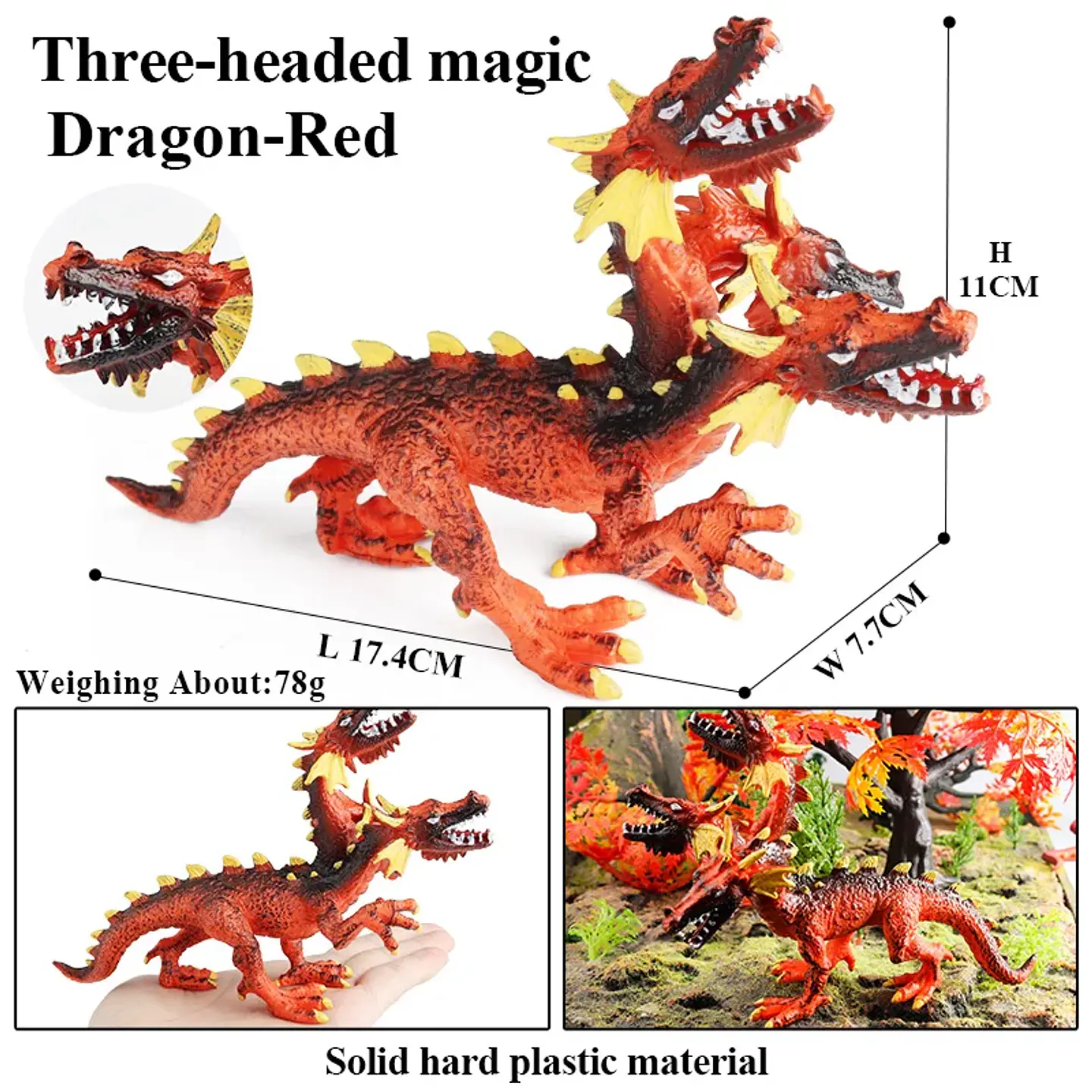 Oenux – Figurines de dragon et de phénix mythiques : modèles de créatures fantastiques en PVC pour enfants 37