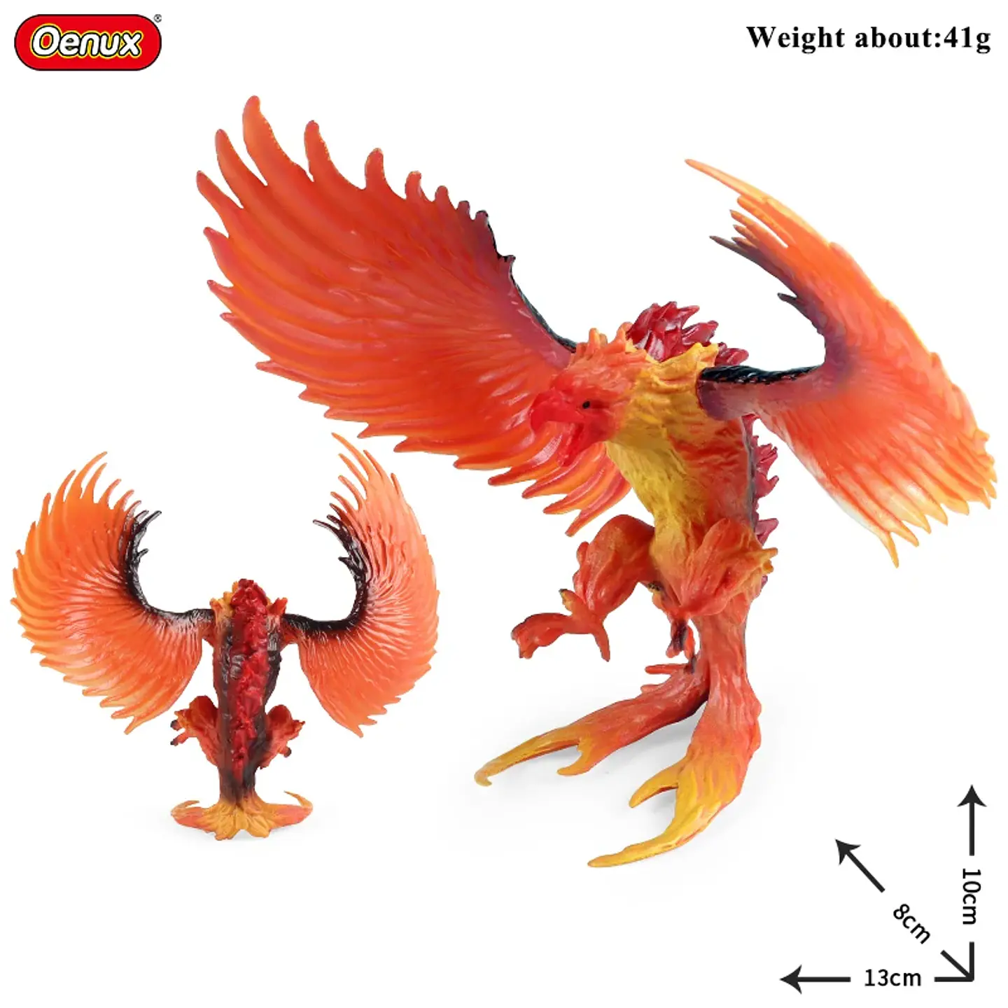 Oenux – Collection de figurines d'animaux en PVC pour enfants : créatures mythiques et dinosaures 39