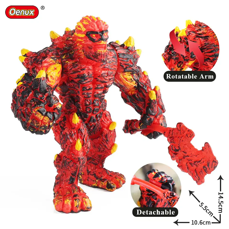 Oenux – Collection de figurines d'animaux en PVC pour enfants : créatures mythiques et dinosaures 40