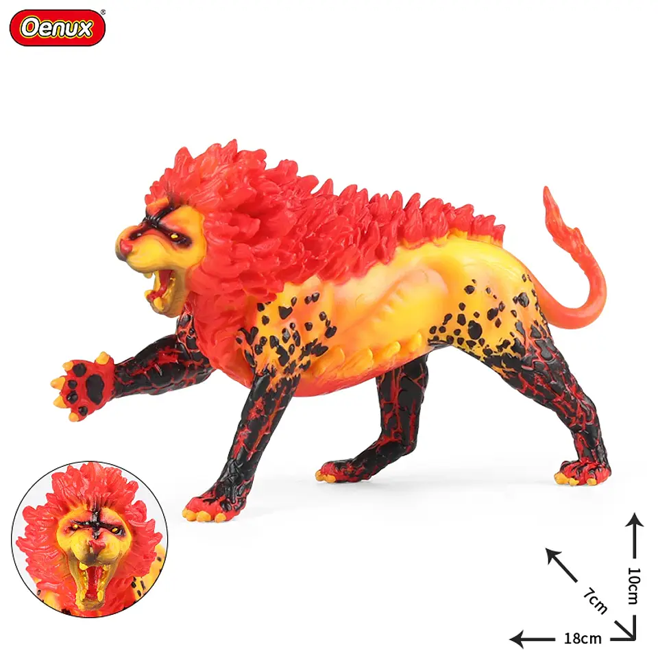 Oenux – Collection de figurines d'animaux en PVC pour enfants : créatures mythiques et dinosaures 41