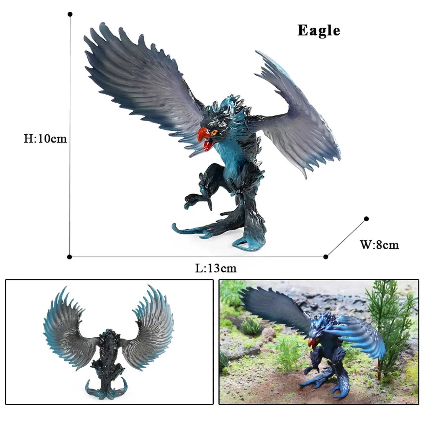 Oenux – Figurines de dragon et de phénix mythiques : modèles de créatures fantastiques en PVC pour enfants 43