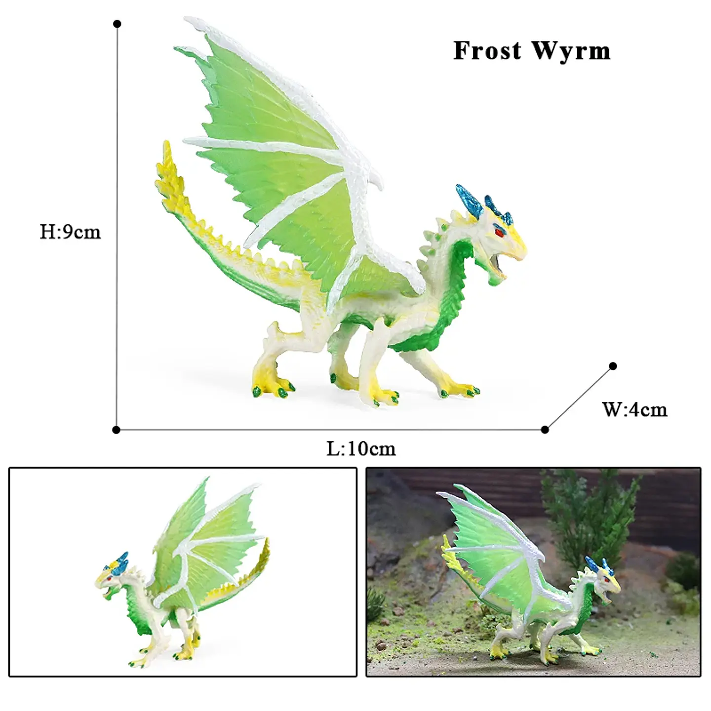 Oenux – Figurines de dragon et de phénix mythiques : modèles de créatures fantastiques en PVC pour enfants 44