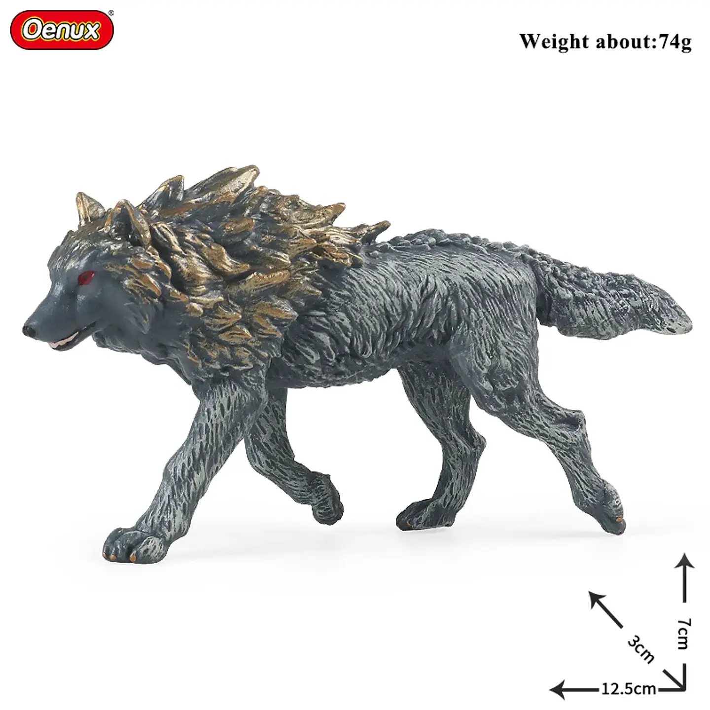 Oenux – Collection de figurines d'animaux en PVC pour enfants : créatures mythiques et dinosaures 43