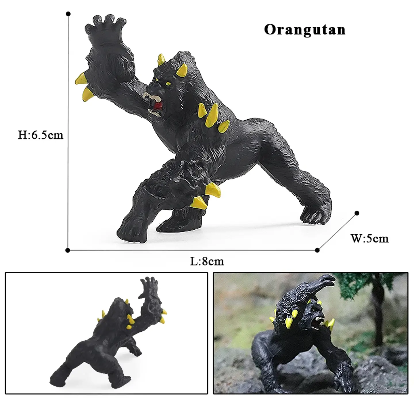 Oenux – Collection de figurines d'animaux en PVC pour enfants : créatures mythiques et dinosaures 47