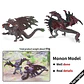 Oenux – Figurines de dragon et de phénix mythiques : modèles de créatures fantastiques en PVC pour enfants - vignette 49