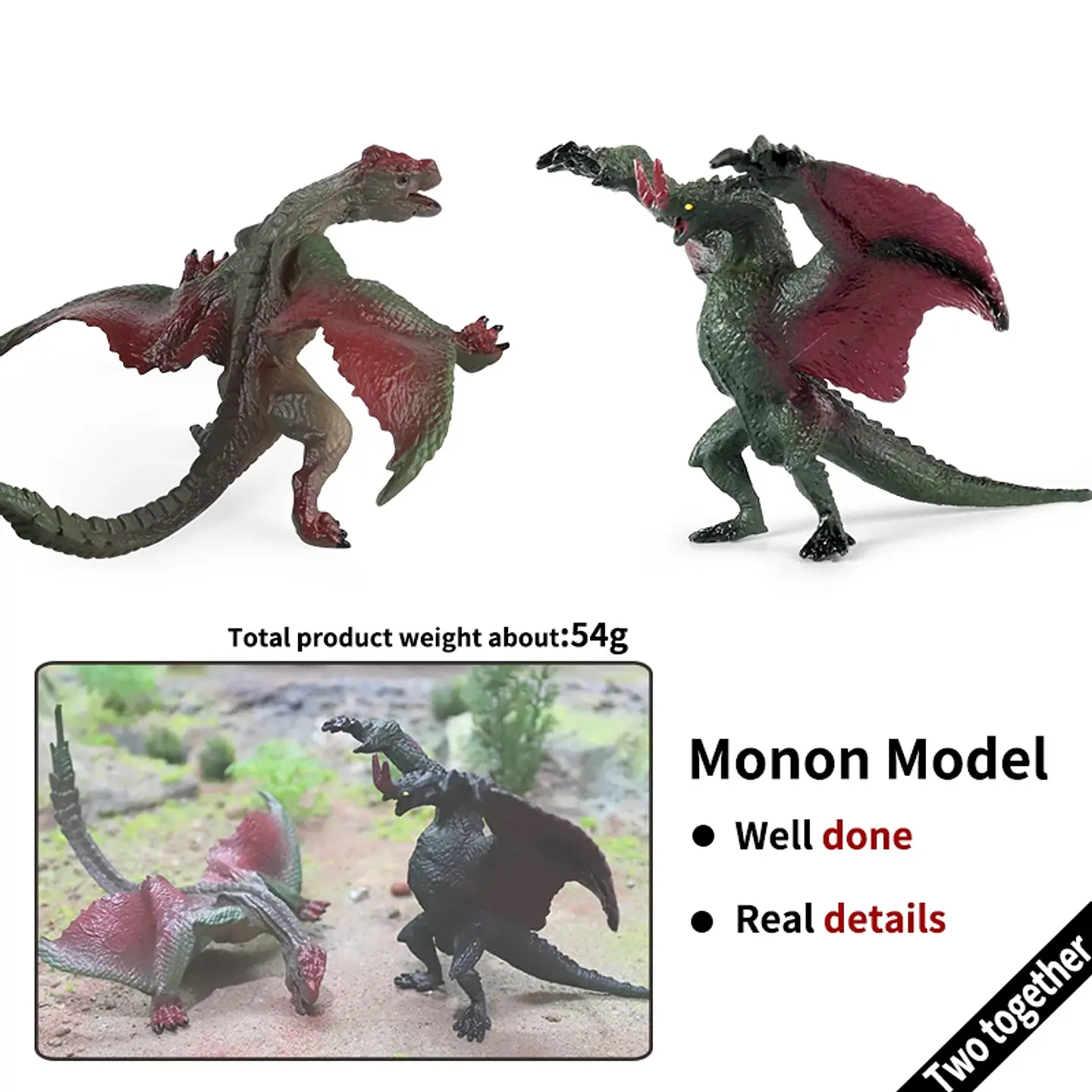Oenux – Figurines de dragon et de phénix mythiques : modèles de créatures fantastiques en PVC pour enfants 52