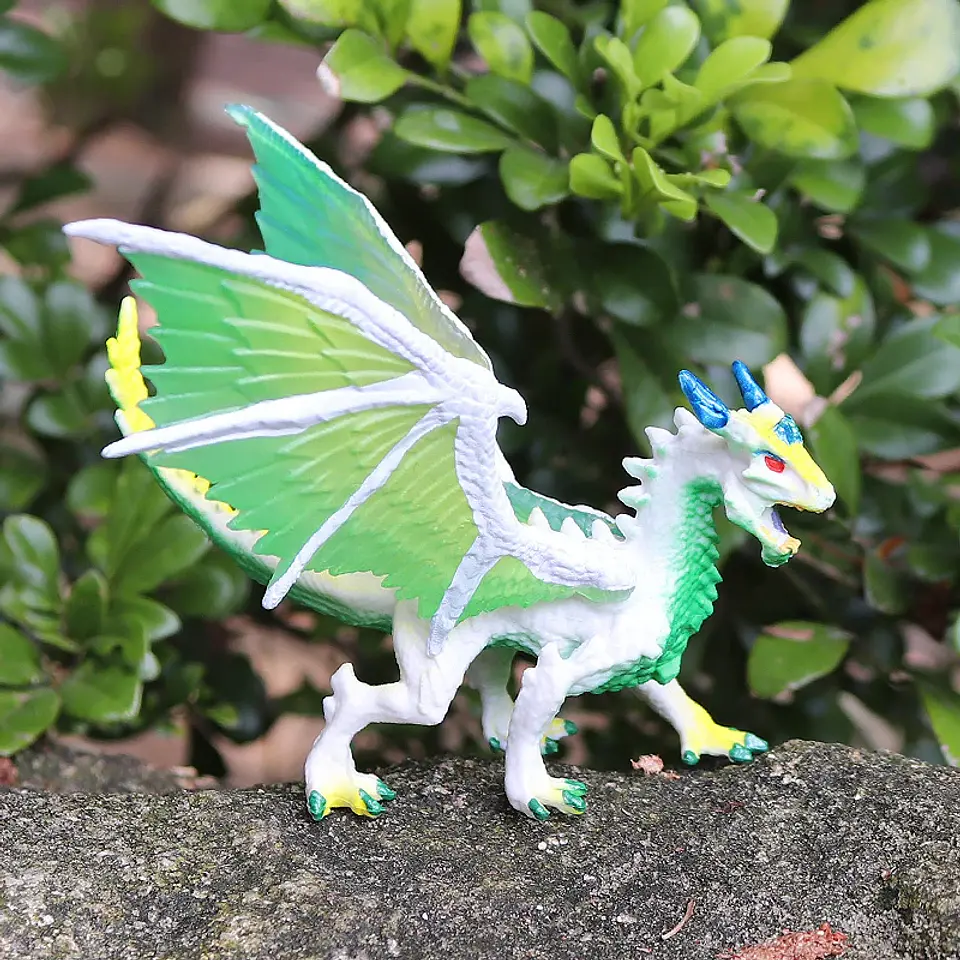 Oenux – Figurines de dragon et de phénix mythiques : modèles de créatures fantastiques en PVC pour enfants 53