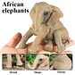 Oenux Elephant Figure Realistic PVC Wildlife Model - thumbnail 42