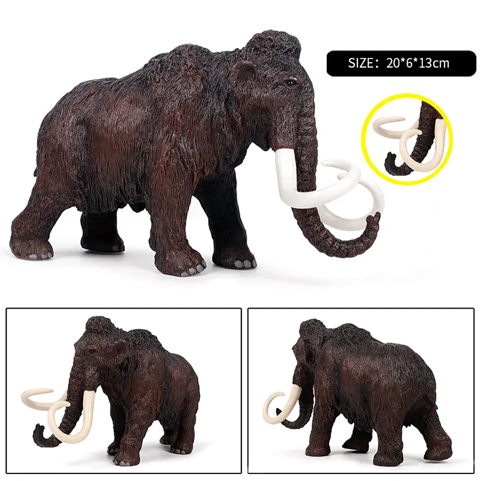 Oenux Elephant Figure Realistic PVC Wildlife Model 6