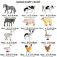 Oenux Mini Animal Figures PVC Zoo Model Set - vignette 9