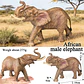 Oenux Elephant Figure Realistic PVC Wildlife Model - thumbnail 11
