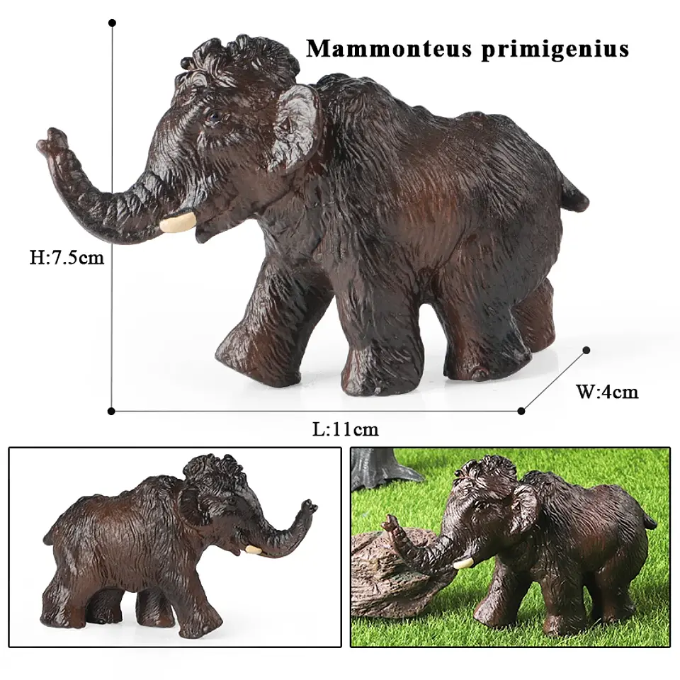 Oenux Elephant Figure Realistic PVC Wildlife Model 16