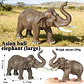 Oenux Elephant Figure Realistic PVC Wildlife Model - thumbnail 19