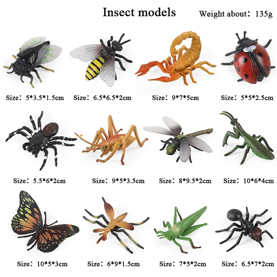Oenux Mini Animal Figures PVC Zoo Model Set 35