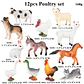 Oenux Mini Animal Figures PVC Zoo Model Set - vignette 36
