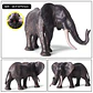 Oenux Elephant Figure Realistic PVC Wildlife Model - thumbnail 39