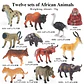 Oenux Mini Animal Figures PVC Zoo Model Set - vignette 44